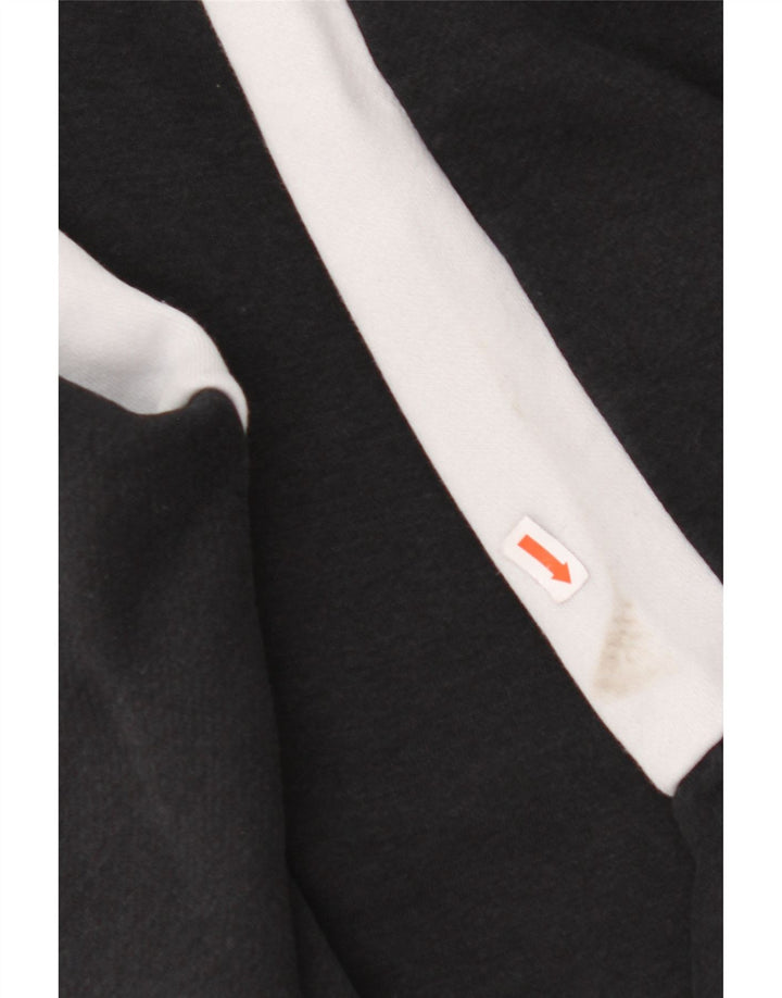 NIKE Muški pulover s kapuljačom na patentni zatvarač Veliki crni pamuk u blokovima boja