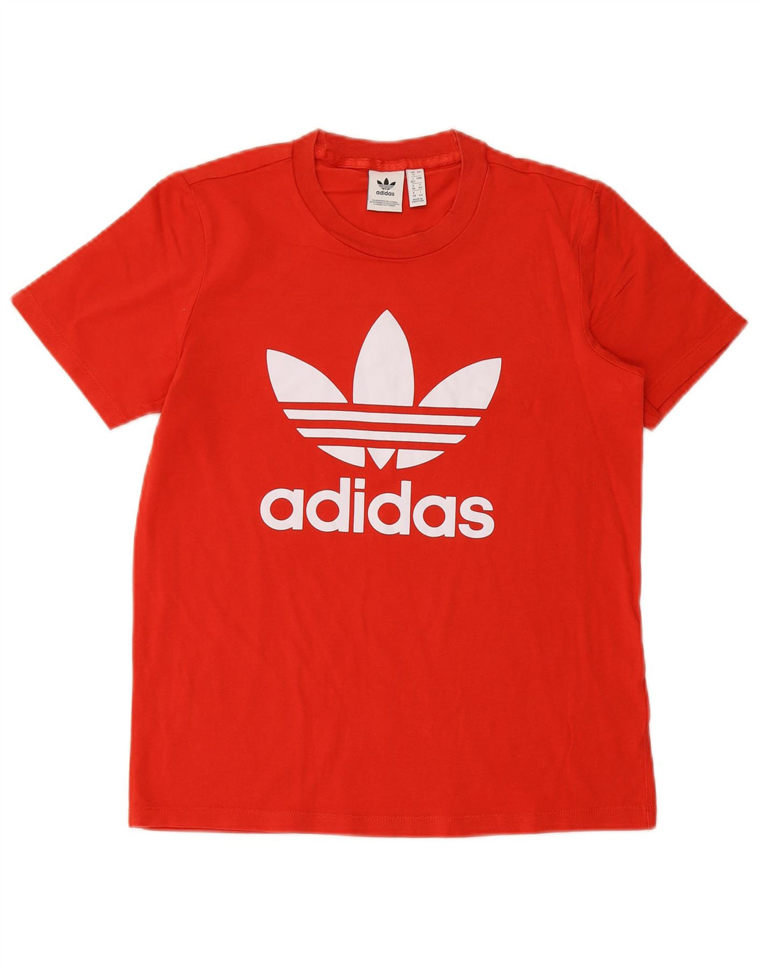 ADIDAS ženska majica kratkih rukava s grafičkim motivima UK 12 Srednje crveni pamuk