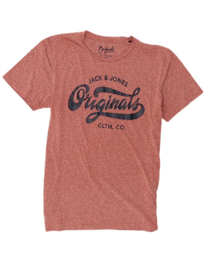 Jack & Jones muška grafička majica kratkih rukava, veliki kestenjasti pjegavi poliester