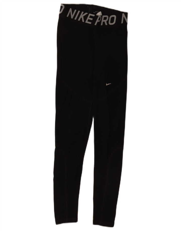 Nike ženske tajice male crne poliesterske