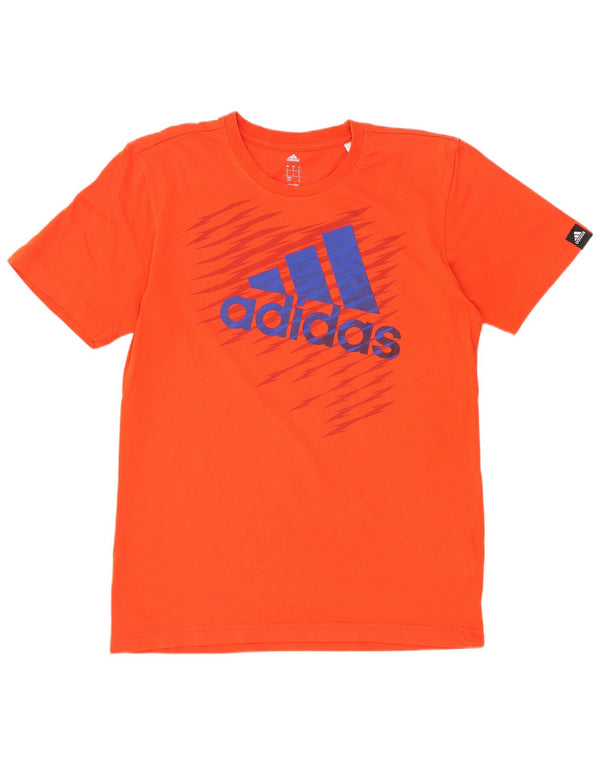 Adidas muška majica Climalite Graphic T-Shirt, mali narančasti pamuk