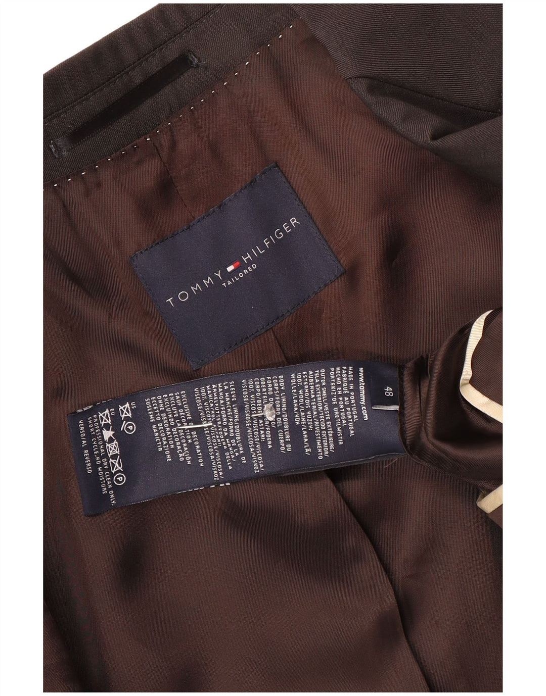 Tommy Hilfiger muška jakna s 2 gumba IT 48 srednje smeđa vuna