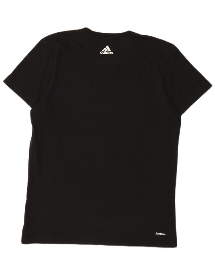 Adidas muška majica Climalite Graphic Top srednje crni pamuk