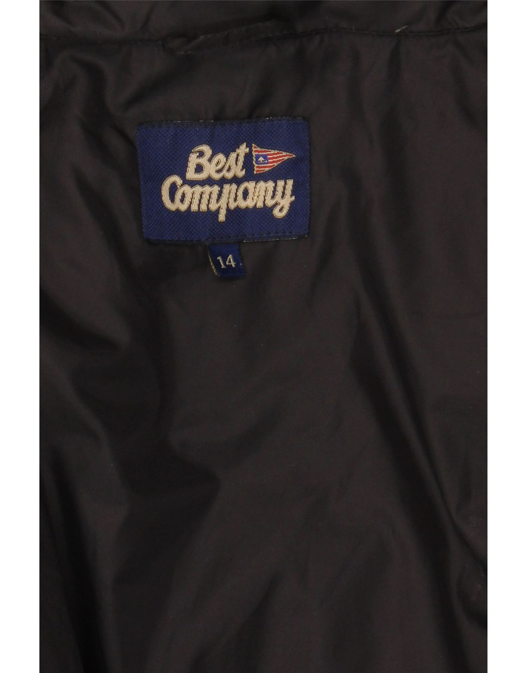 BEST COMPANY Ženska prekomjerna podstavljena jakna UK 14 velika crna