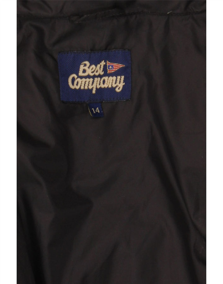 BEST COMPANY Ženska prekomjerna podstavljena jakna UK 14 velika crna