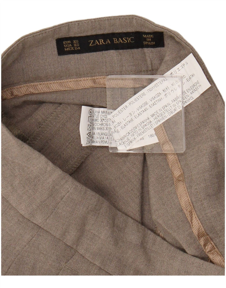 Zara ženske chino hlače s bootcut XS W24 L25 bež poliester