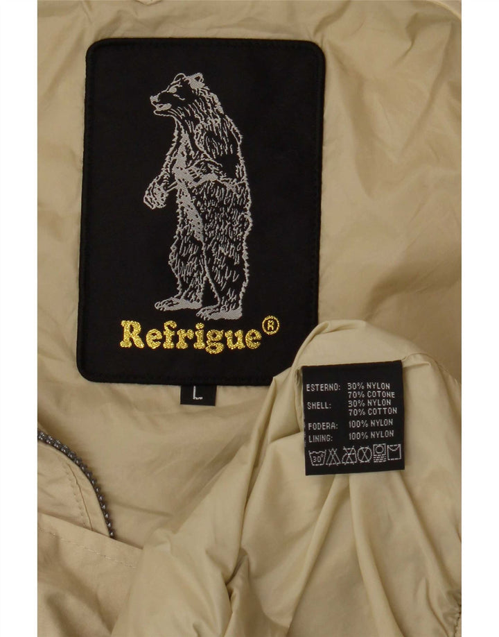 Refrigue Muška bomber jakna UK 40 Large Beige Cotton