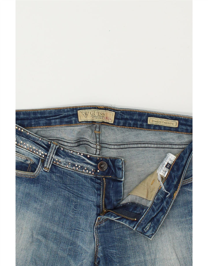 GUESS Womens Cigarette Slim Jeans W29 L33  Blue Vintage Guess and Second-Hand Guess from Messina Hembry 