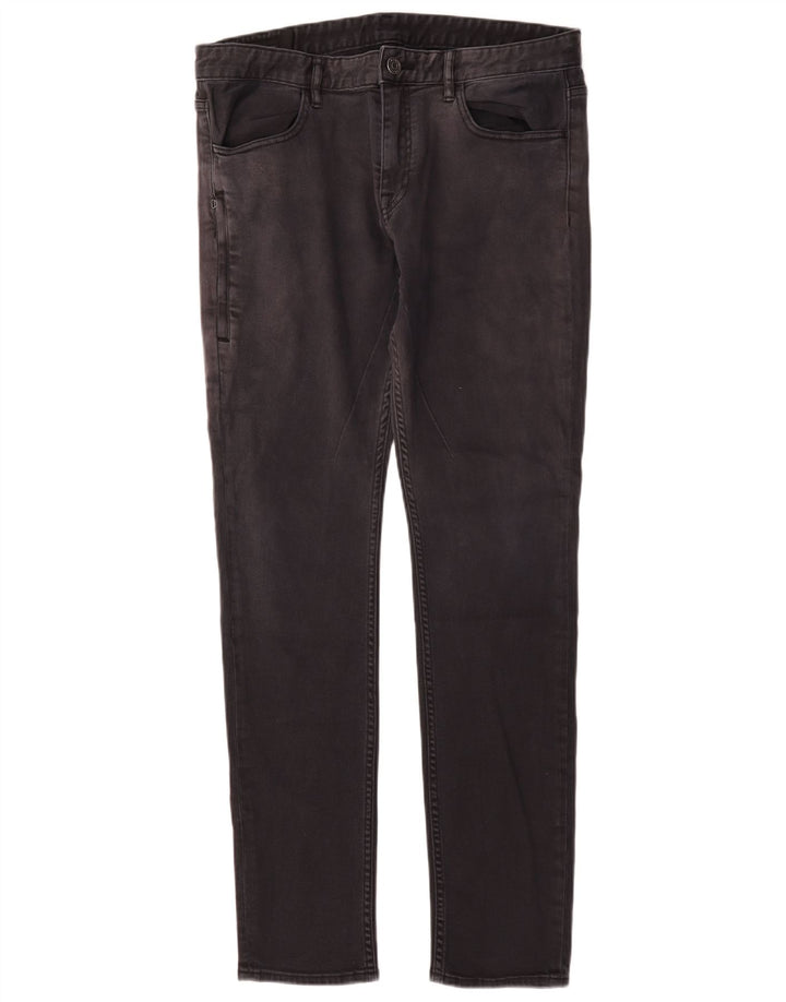 Armani Exchange muške uske traperice W34 L33 crni pamuk