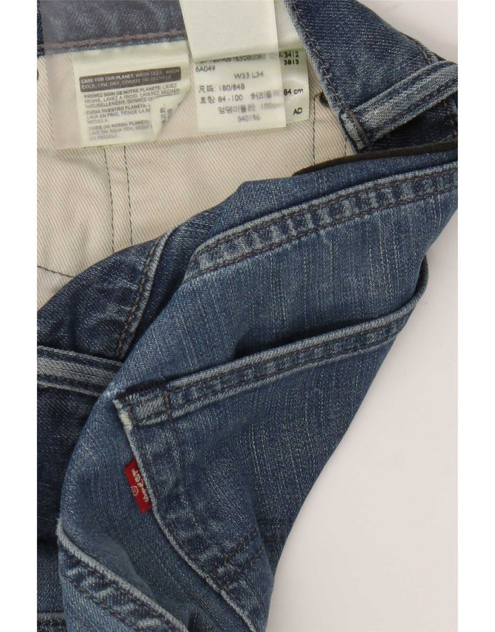 Levi's muške uske traperice W33 L34 plavi pamuk