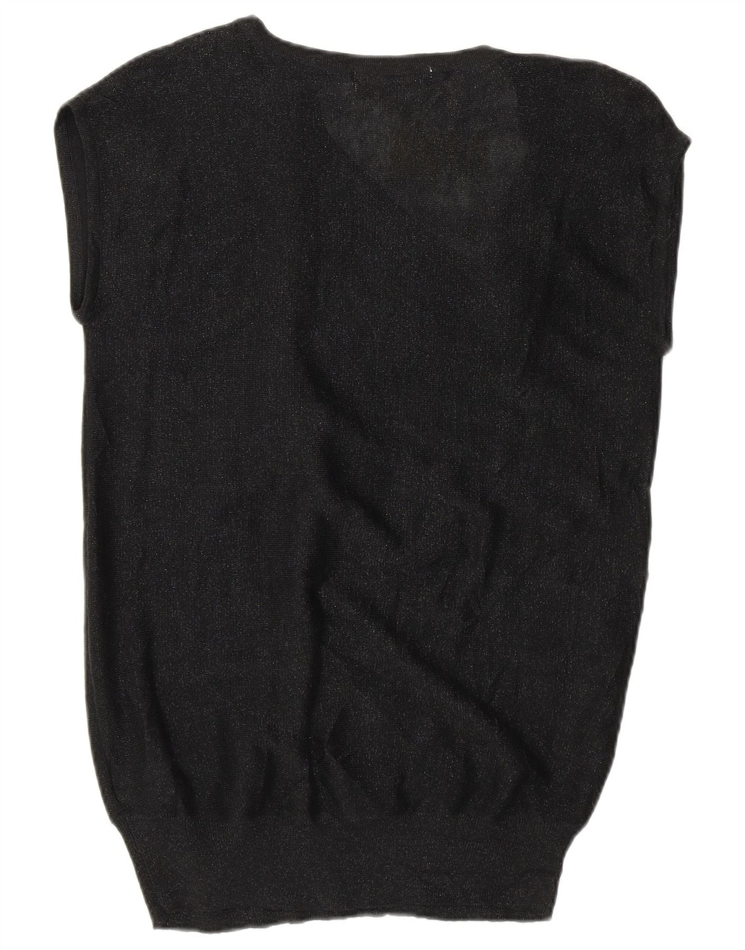 Michael Kors Ženski gornji dio bluze bez rukava UK 10 Mali crni pamuk