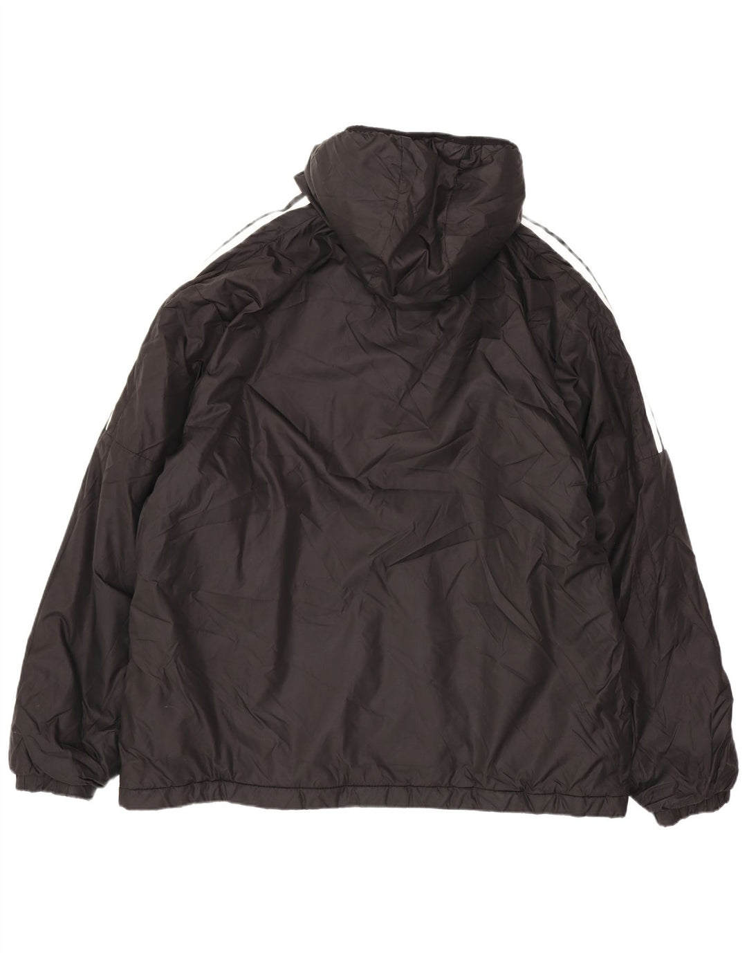 Adidas muška podstavljena jakna s kapuljačom UK 42 XL crni poliester