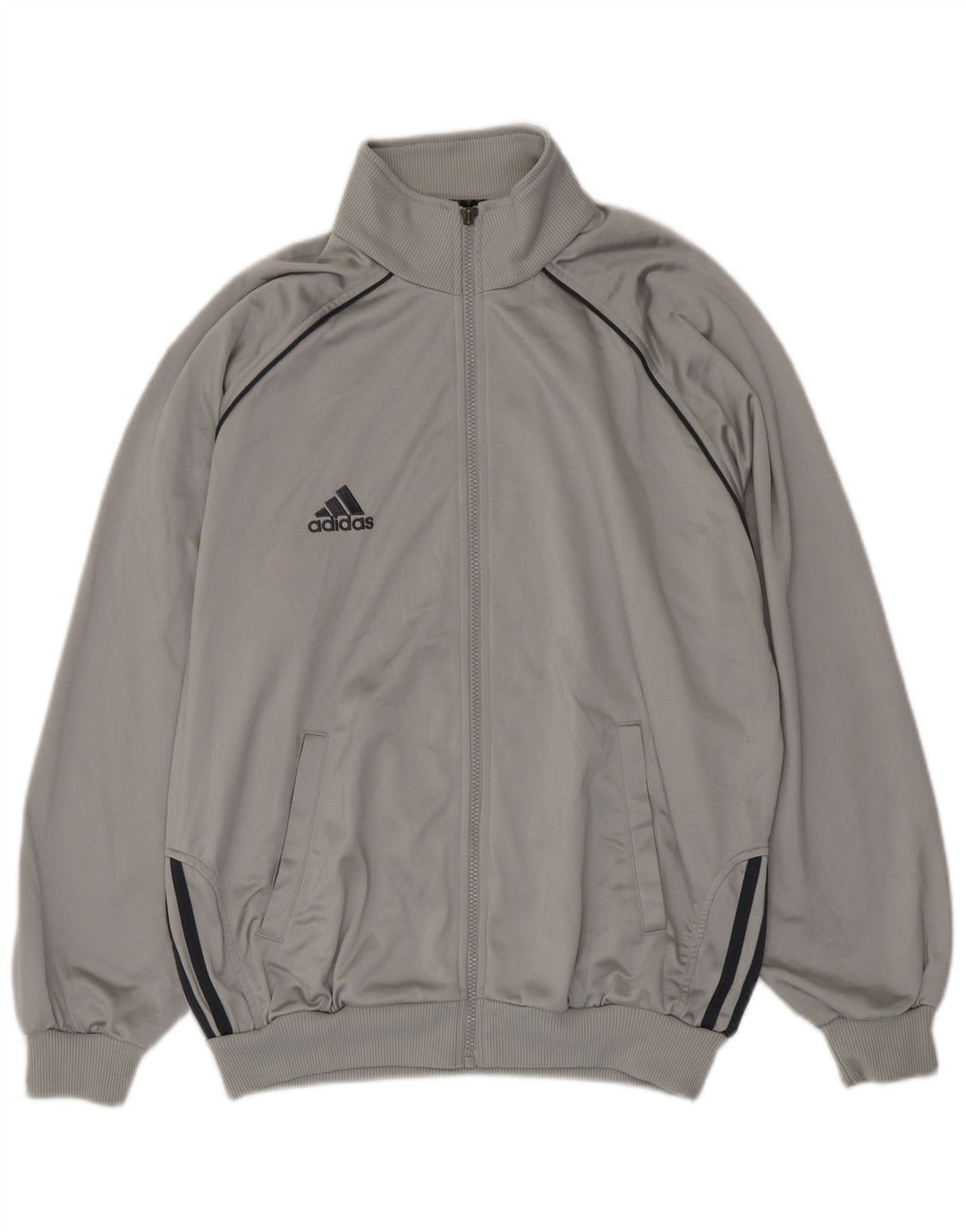 Adidas muška trenirka široka jakna UK 40/42 srednje sivi poliester