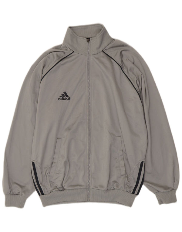 Adidas muška trenirka široka jakna UK 40/42 srednje sivi poliester