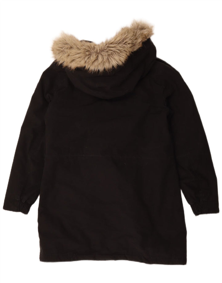 Calvin Klein Jeans ženska oversized Sherpa parka jakna UK 10 mala crna
