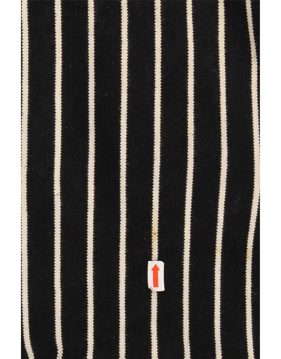 LAURA ASHLEY Ženska majica s 3/4 rukavima UK 18 XL, crni pamuk na pruge