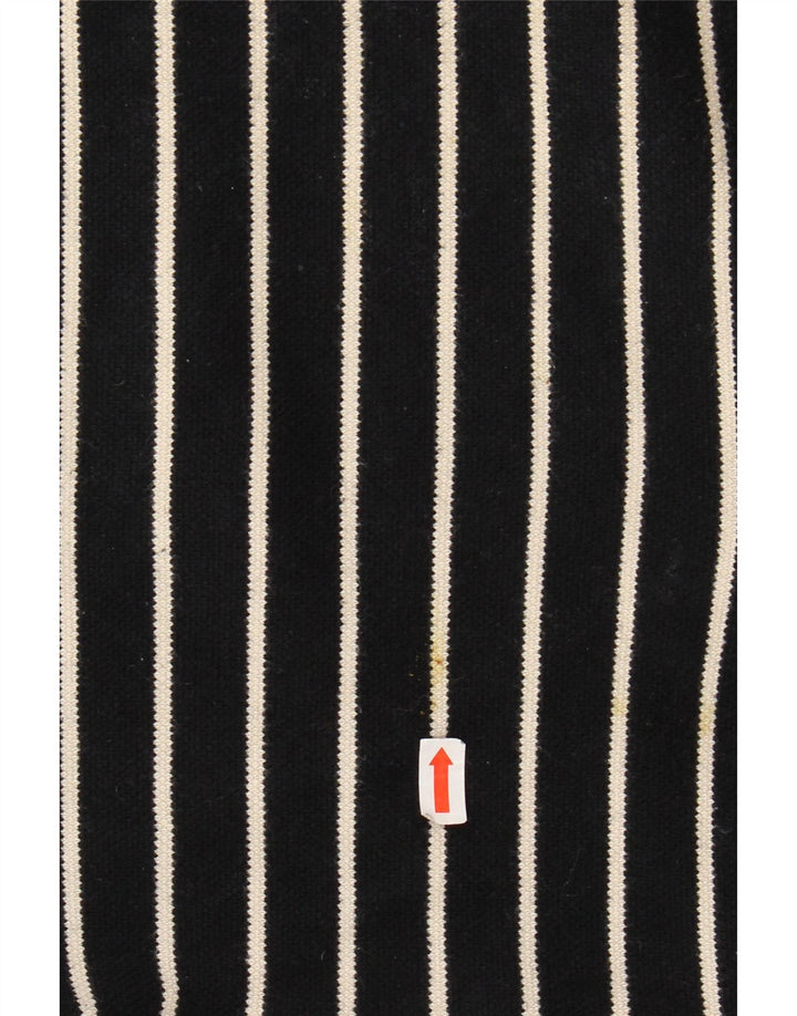 LAURA ASHLEY Ženska majica s 3/4 rukavima UK 18 XL, crni pamuk na pruge