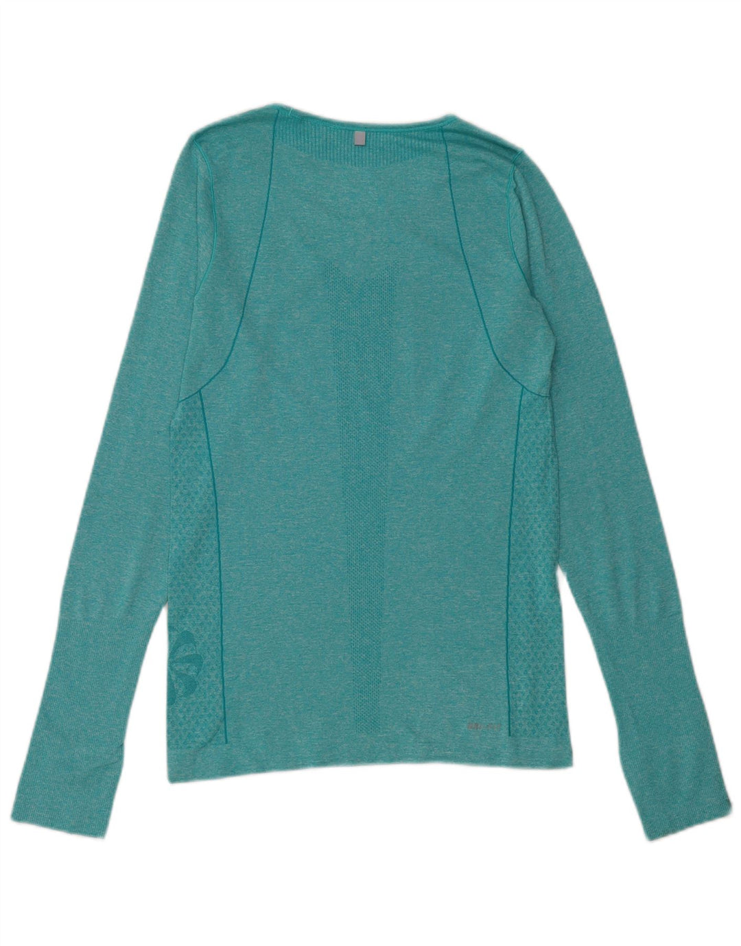 Nike Ženska Dri Fit majica dugih rukava UK 10 Mali zeleni pjegavi poliester