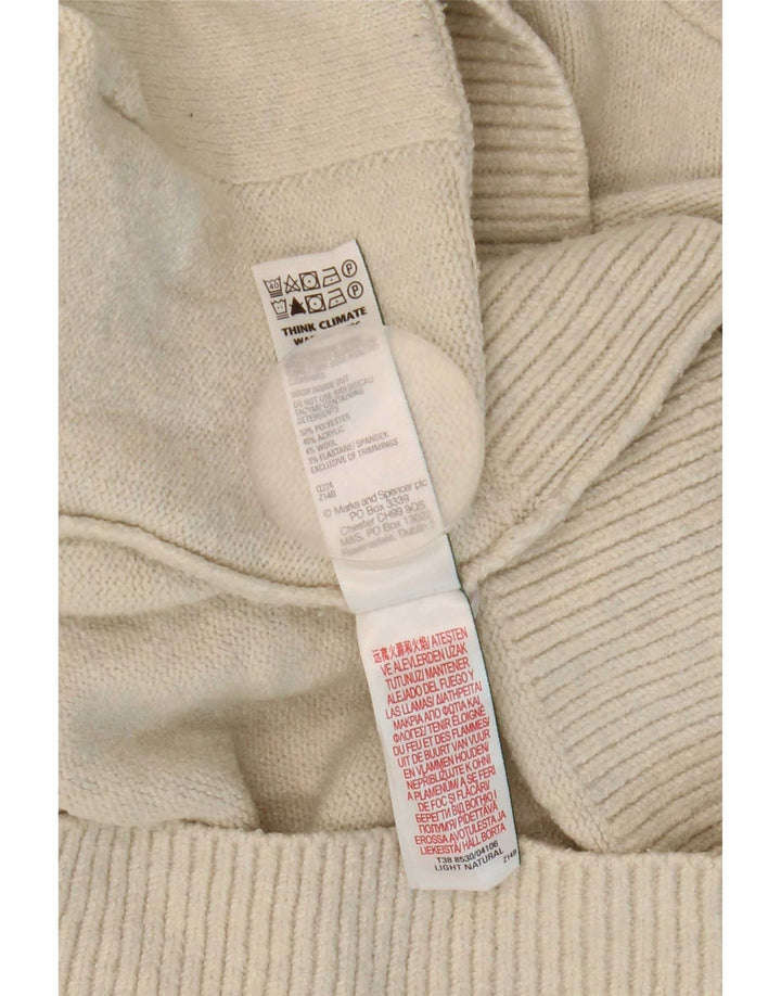 Marks & Spencer ženski prekomjerni džemper UK 14 Srednje bež