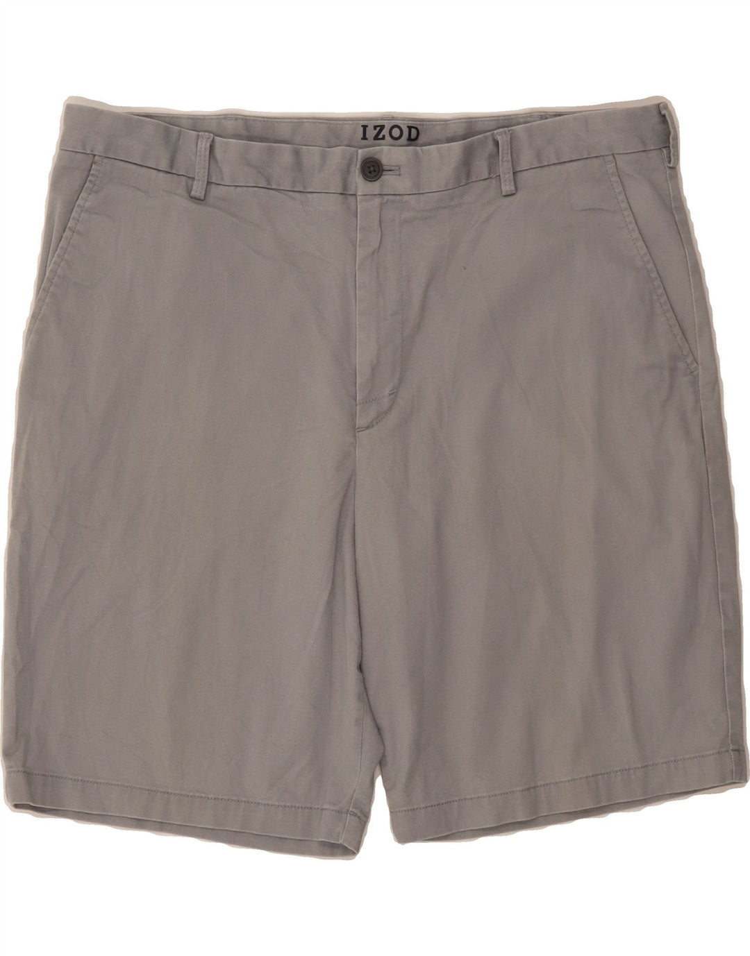 IZOD Mens Chino Shorts W38 XL  Grey Cotton Vintage Izod and Second-Hand Izod from Messina Hembry 