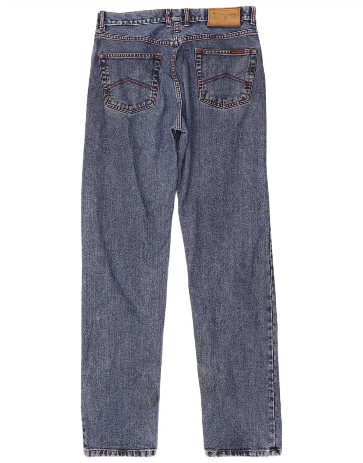 MARLBORO CLASSICS Muške ravne traperice W33 L34 Plavi pamuk