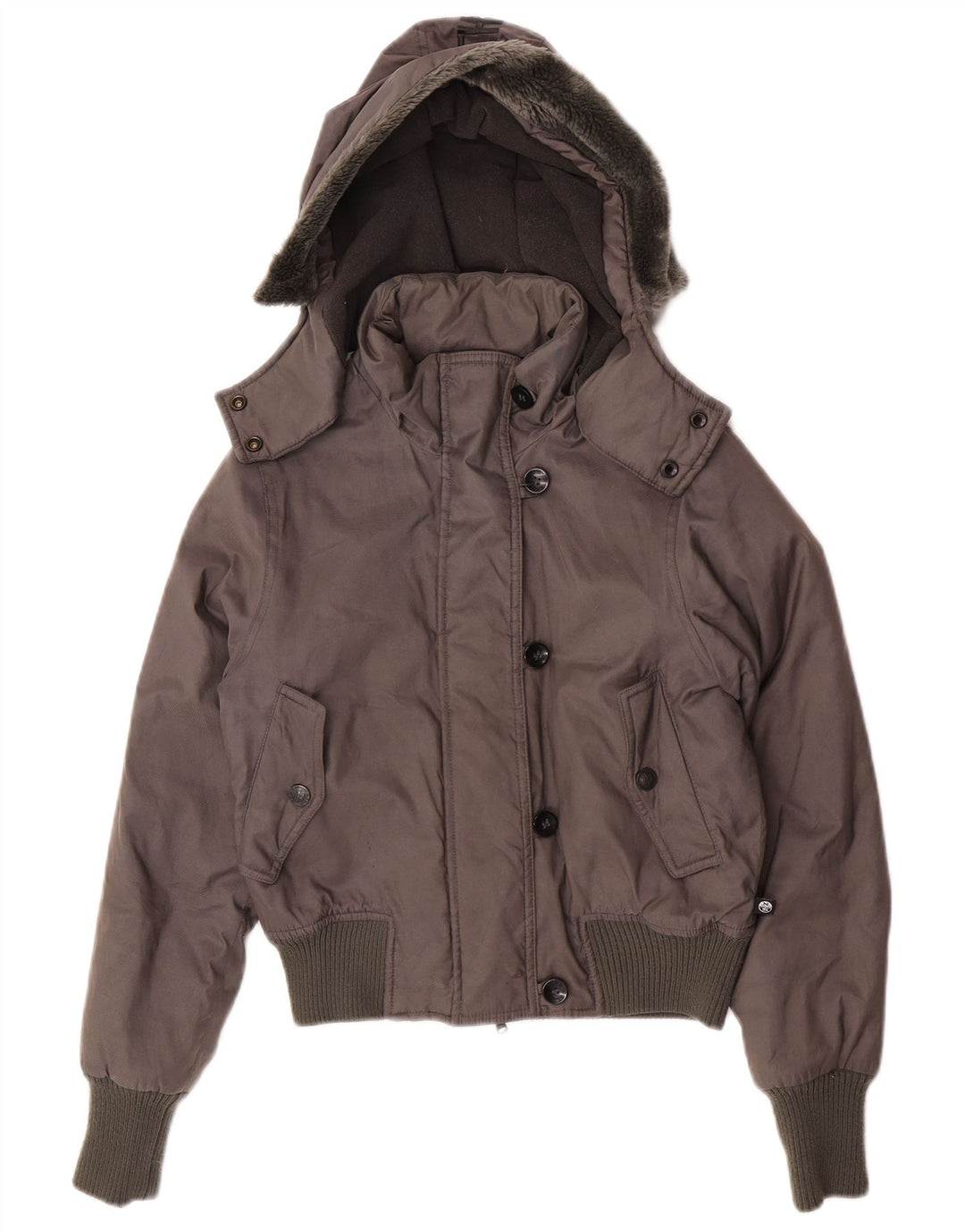North Sails ženska prevelika bomber jakna s kapuljačom UK 6 XS siva