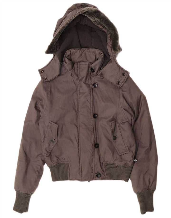 North Sails ženska prevelika bomber jakna s kapuljačom UK 6 XS siva