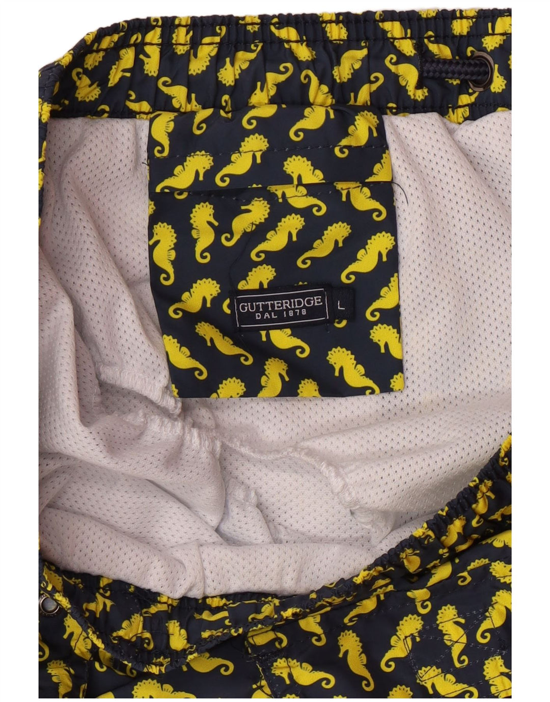 Gutteridge muške kratke kupaće hlače s apstraktnim uzorkom, veliki tamnoplavi poliester