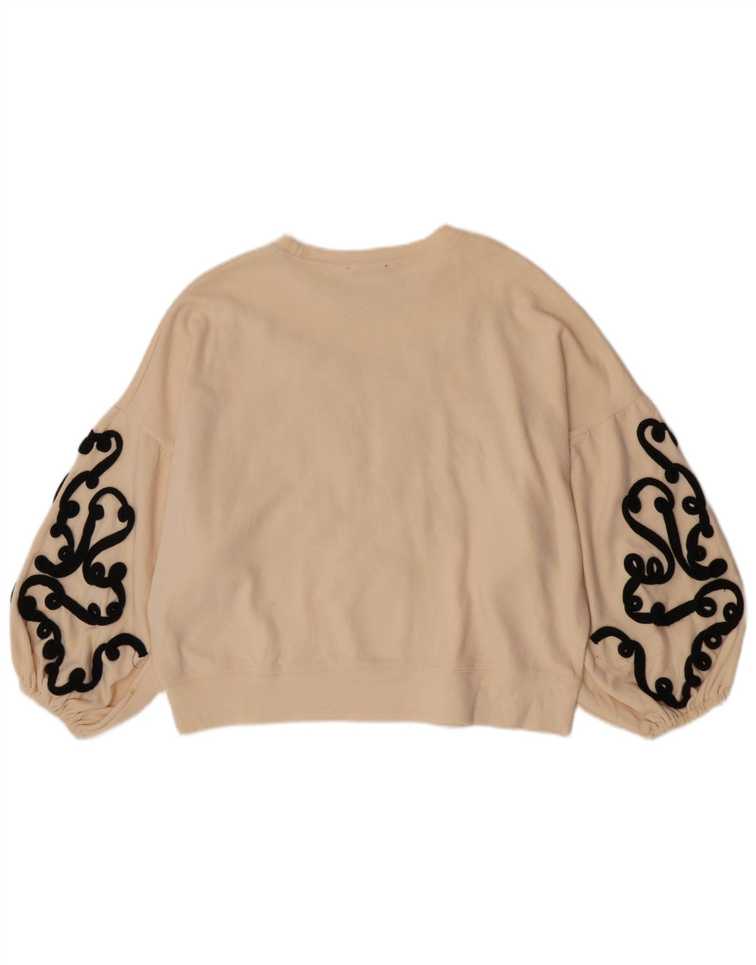 Zara ženski kratki džemperi prekomjerne majice UK 10 Small Beige