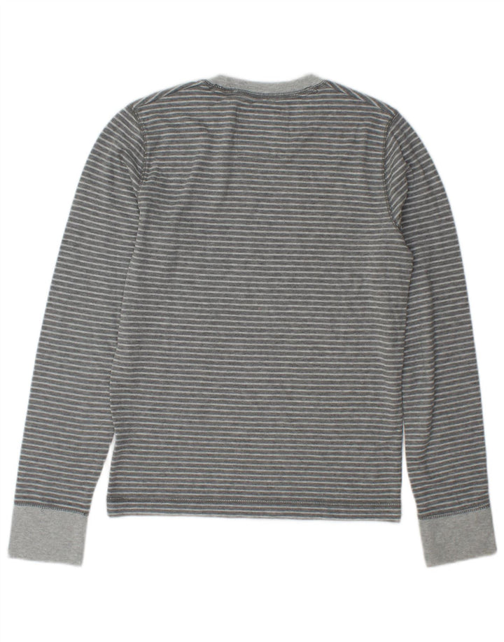 Hollister muška majica dugih rukava na male sive pruge