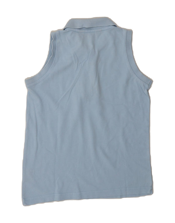 KAPPA Womens Sleeveless Polo Shirt UK 10 Small Blue Cotton