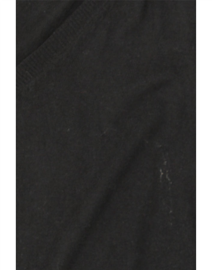 MOSSIMO Womens Oversized V-Neck Jumper Sweater US 2 XS Black Nylon Vintage Mossimo and Second-Hand Mossimo from Messina Hembry 