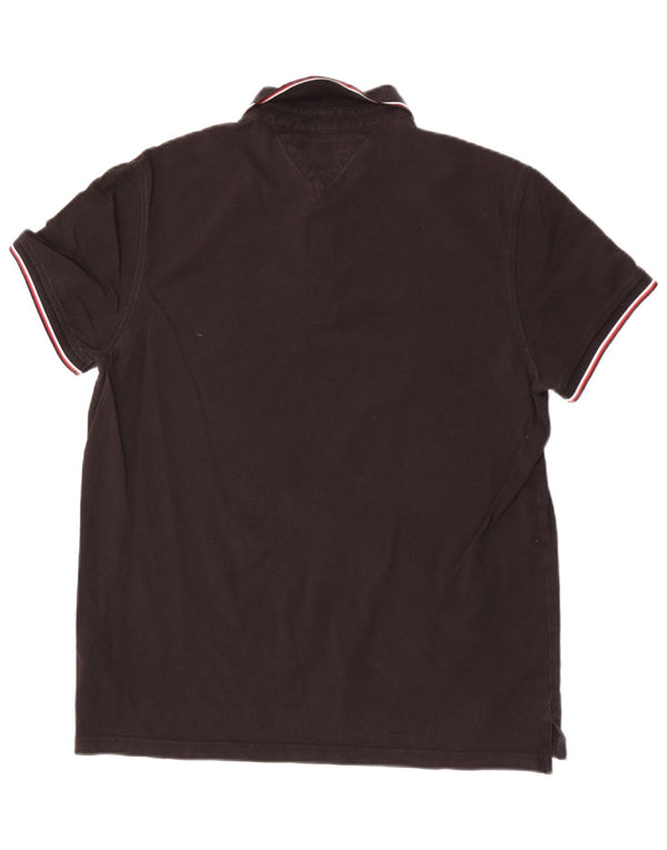 Tommy Hilfiger muška uska polo majica XL crni pamuk