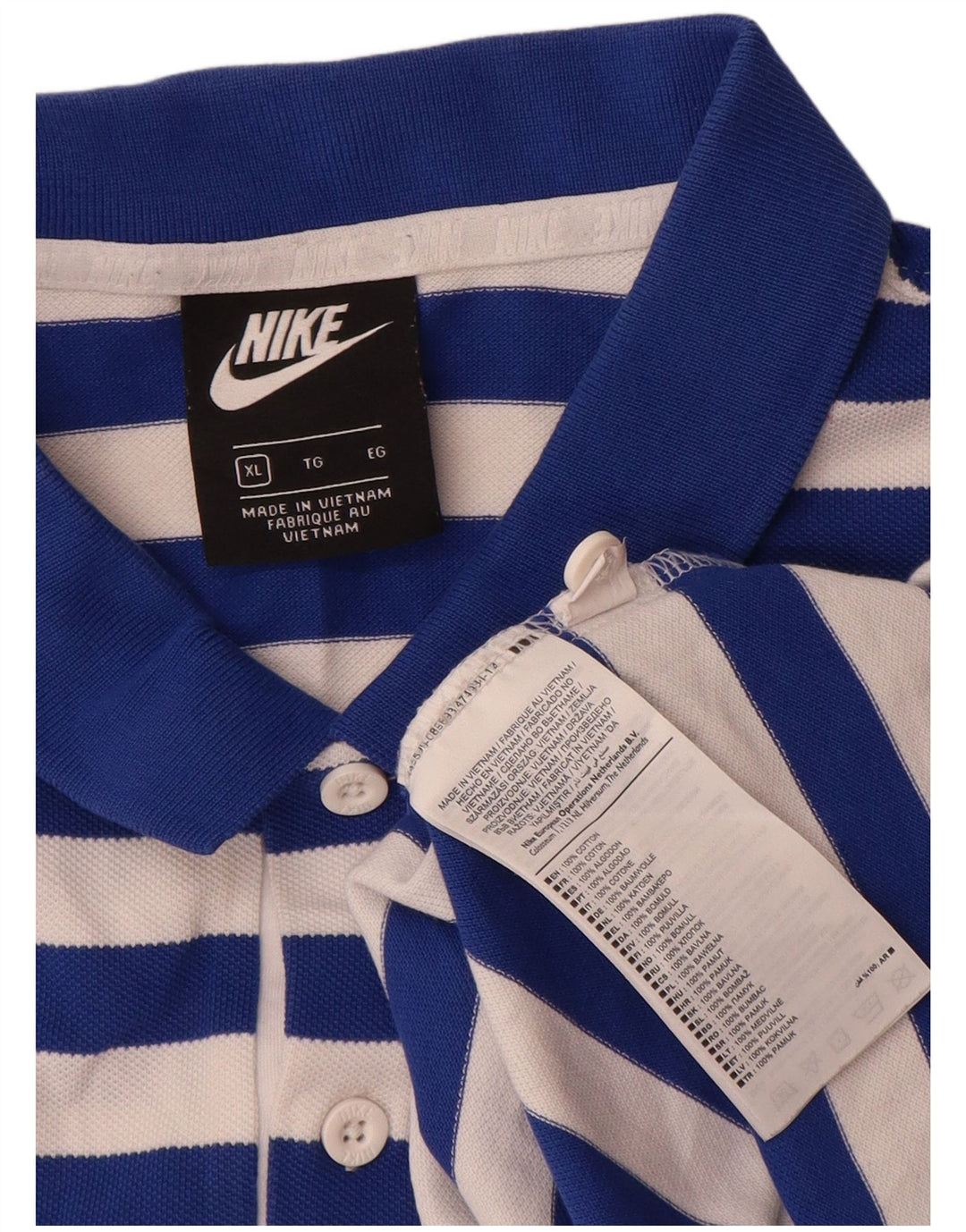 Nike muška polo majica XL plavi pamuk