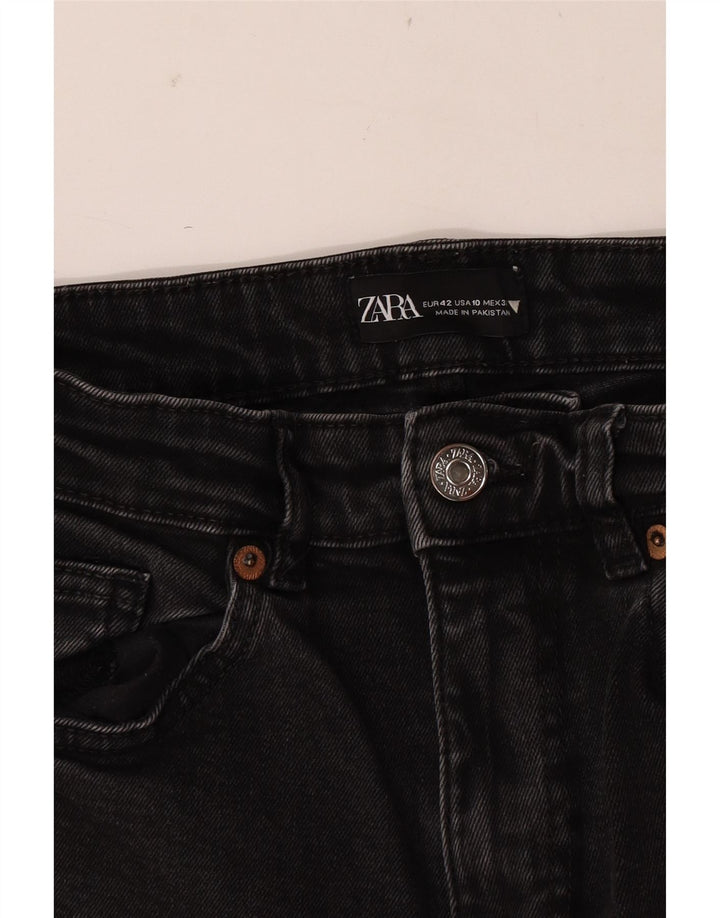 Zara ženske crop bootcut traperice EU 42 Large W32 L24 crne