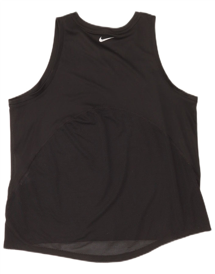 Nike Ženski Dri Fit Vest Top UK 14 srednje crni poliester