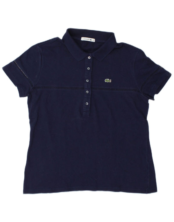 Lacoste ženska polo majica veličina 46 XL tamnoplavi pamuk