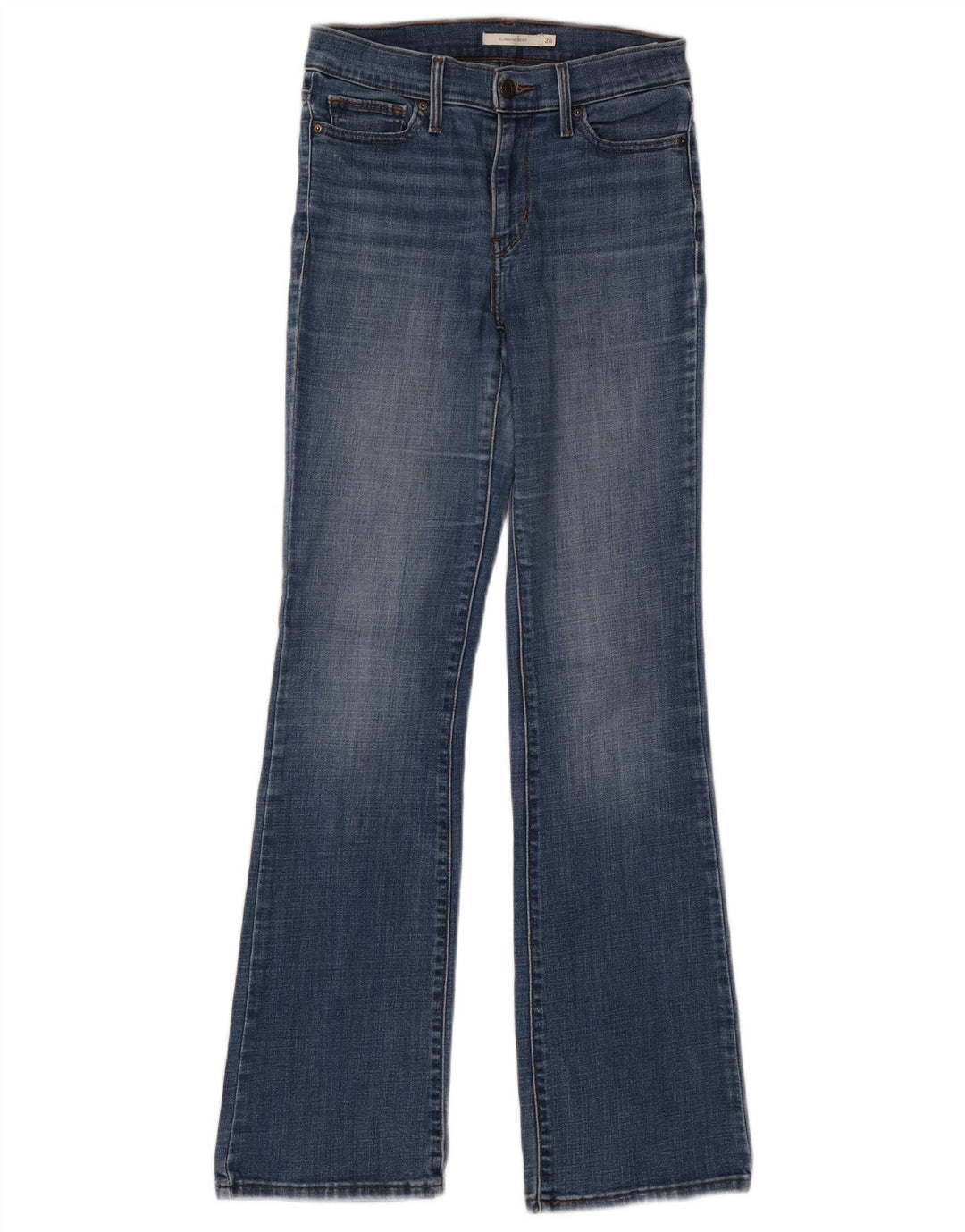 LEVI'S Ženske traperice za mršavljenje W26 L32 Plavi pamuk