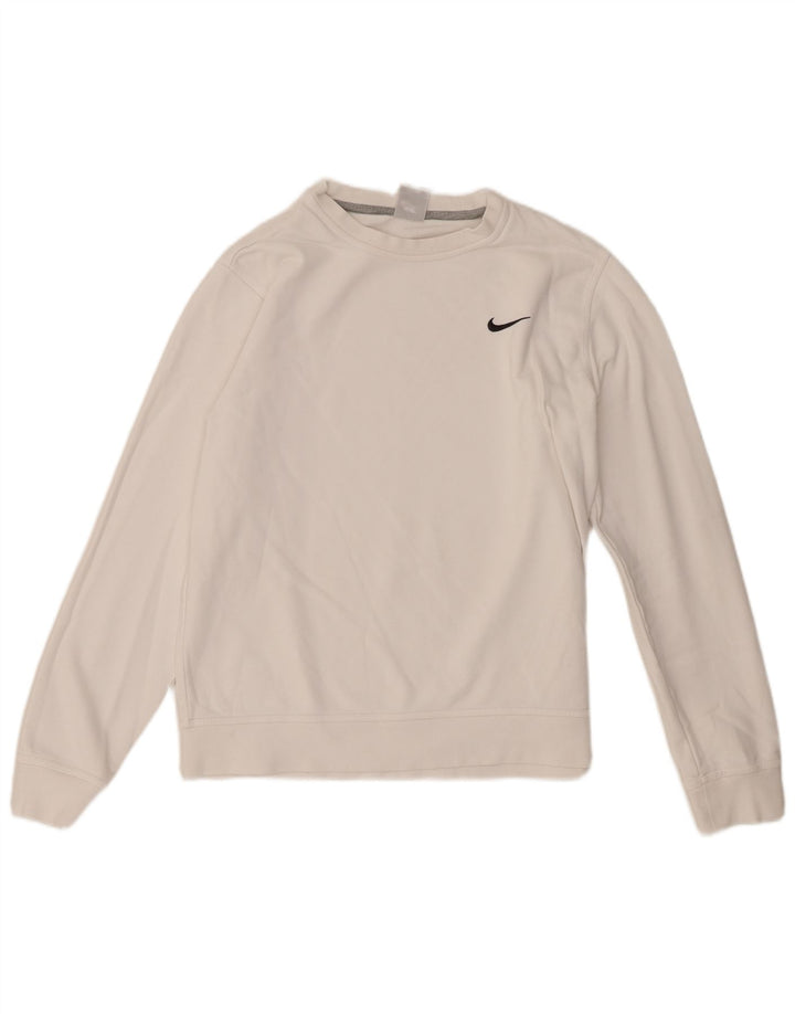 Nike Ženska majica s kratkim rukavima UK 16 Veliki bijeli pamuk