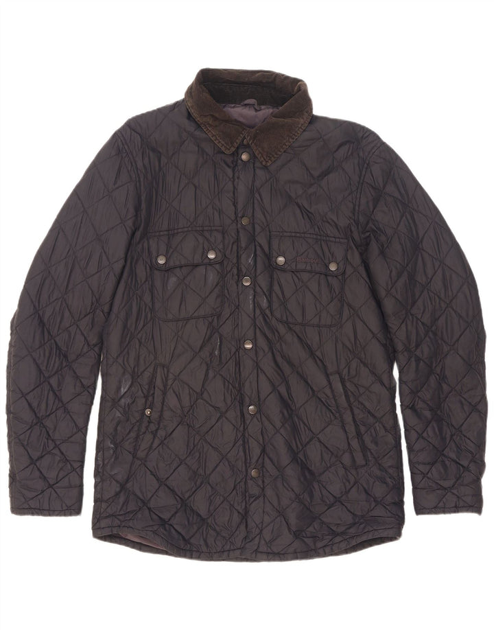 Barbour muška prošivena jakna UK 38 Medium tamnoplavi poliamid