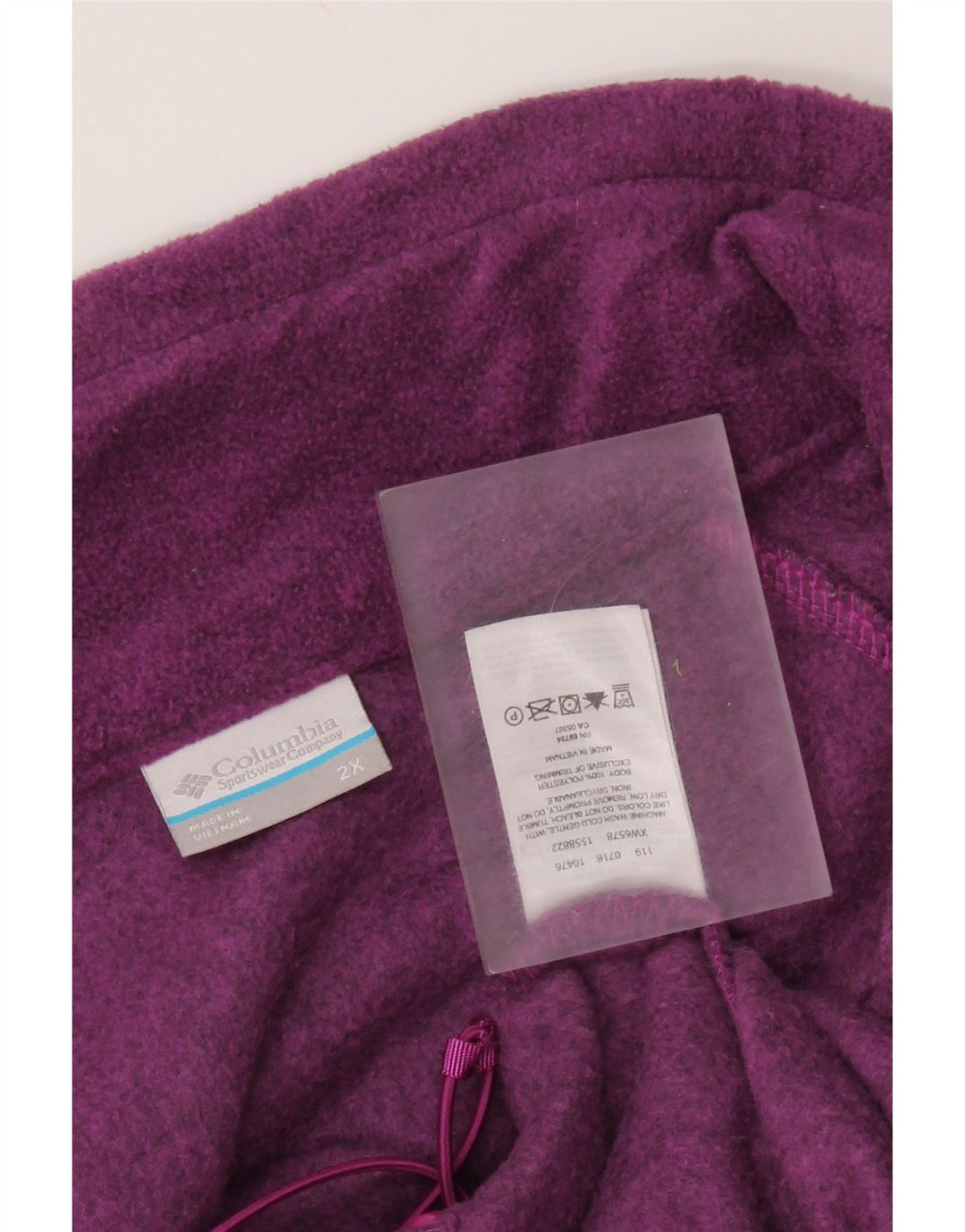 COLUMBIA ženska jakna od flisa UK 20 2XL ljubičasti poliester
