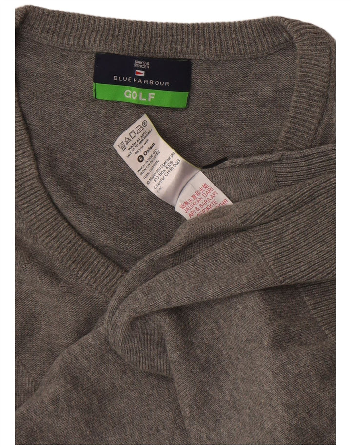 MARKS & SPENCER Muška plava lučka majica bez rukava UK 38/40 srednje siva