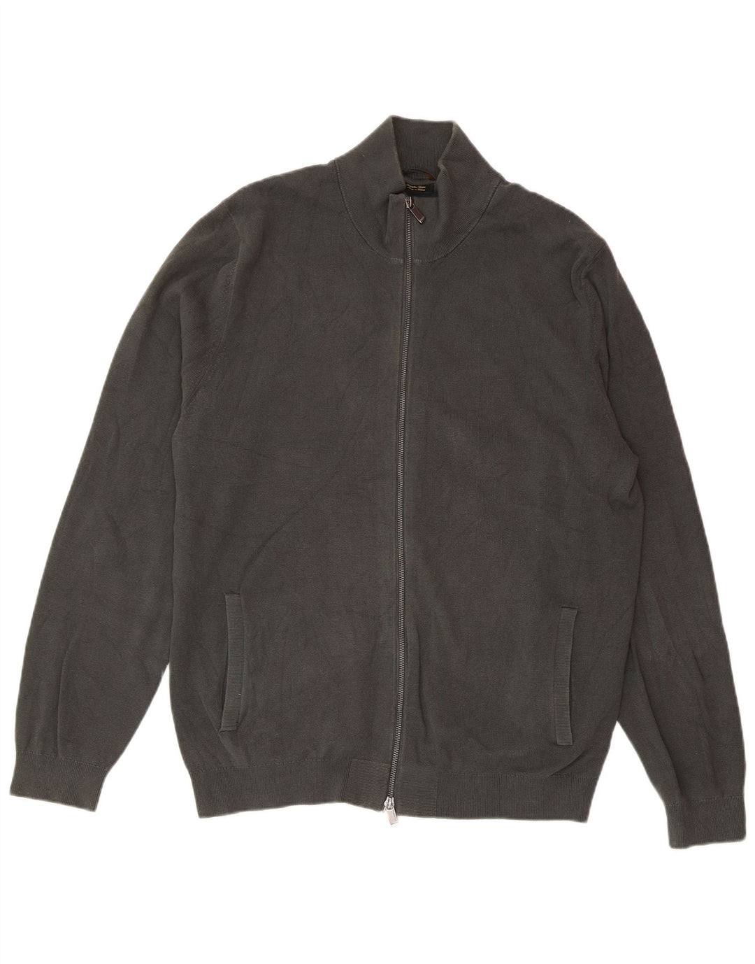 MASSIMO DUTTI Muški kardigan džemper 2XL sivi pamuk