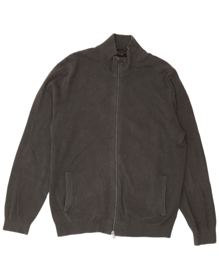 MASSIMO DUTTI Muški kardigan džemper 2XL sivi pamuk