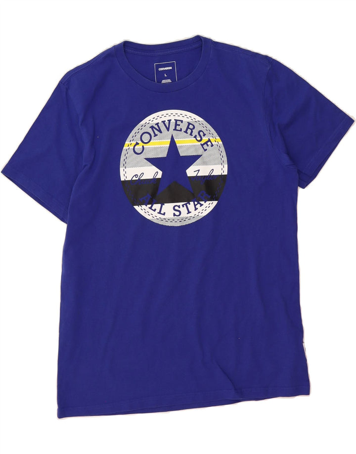CONVERSE Mens Graphic T-Shirt Top Large Purple Cotton Vintage Converse and Second-Hand Converse from Messina Hembry 