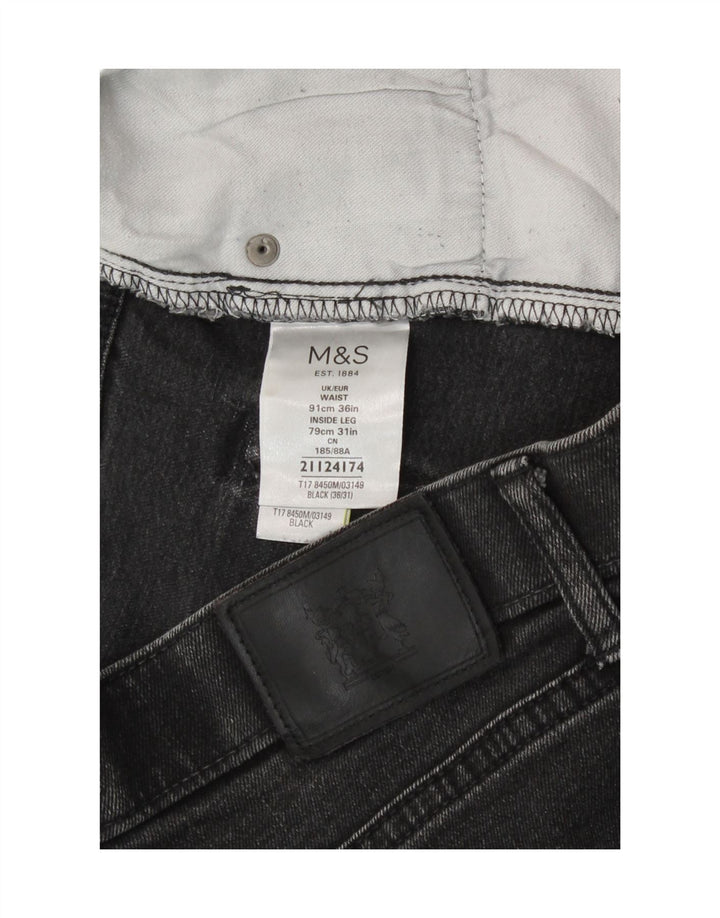 Marks & Spencer ženske obične ravne traperice W36 L31 sivi pamuk