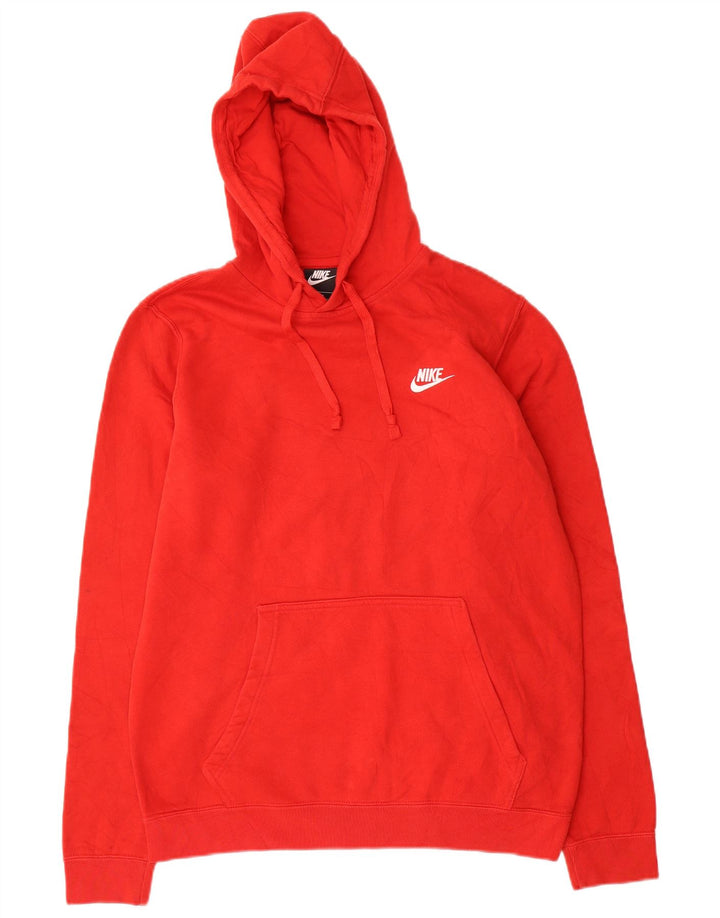 Nike muška majica s kapuljačom srednje crvene boje od poliestera