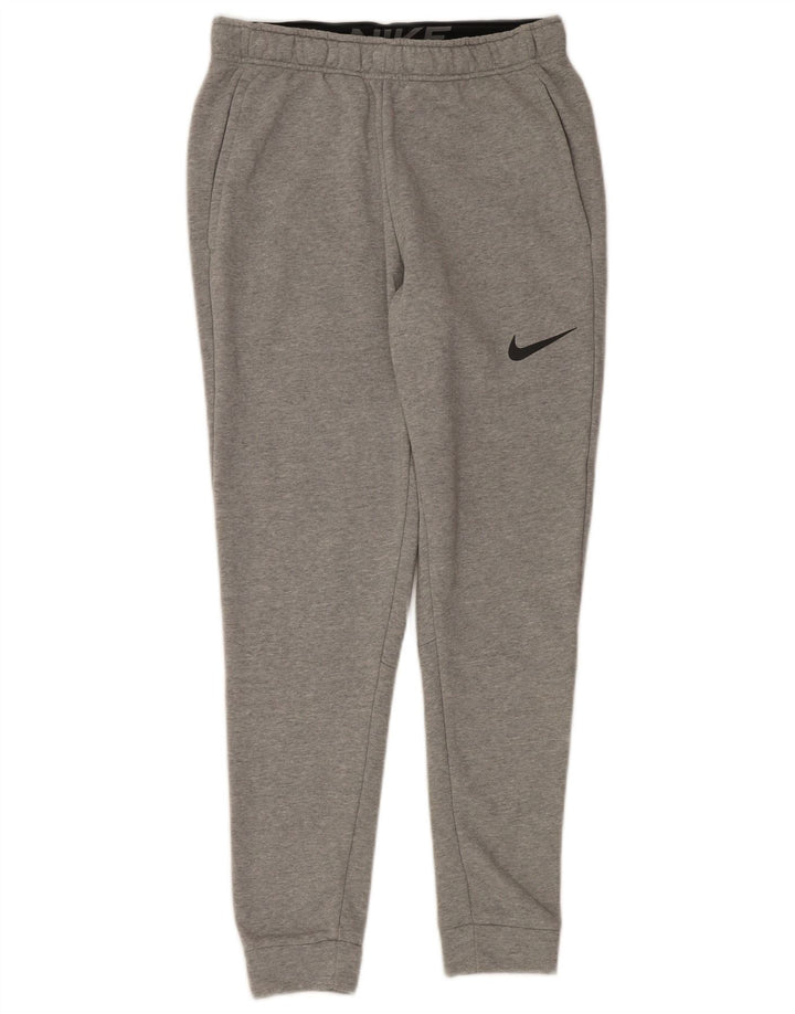 Nike Mens Dri Fit Trenirka Hlače Joggers Small Grey Flected