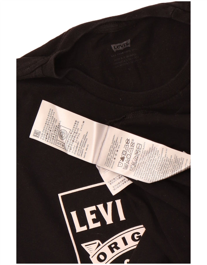 Levi's muška majica kratkih rukava srednje veličine, crni pamuk