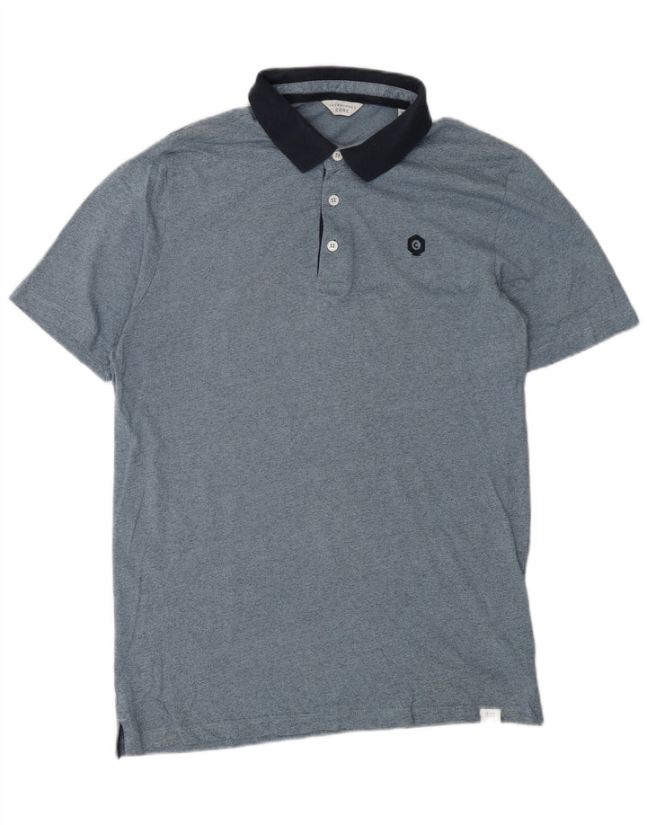 Jack & Jones muška polo majica kratkih rukava standardnog kroja, srednje plava s pjegama
